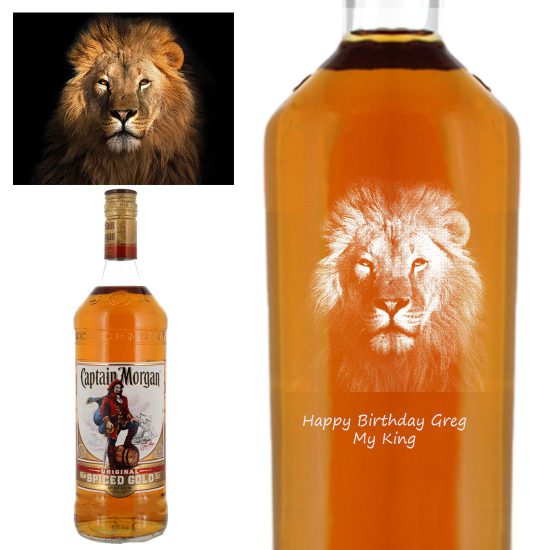 Photo Engraved Captain Morgan Spiced Rum 100cl