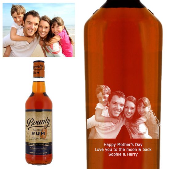 Photo Engraved Bounty Dark Rum 70cl