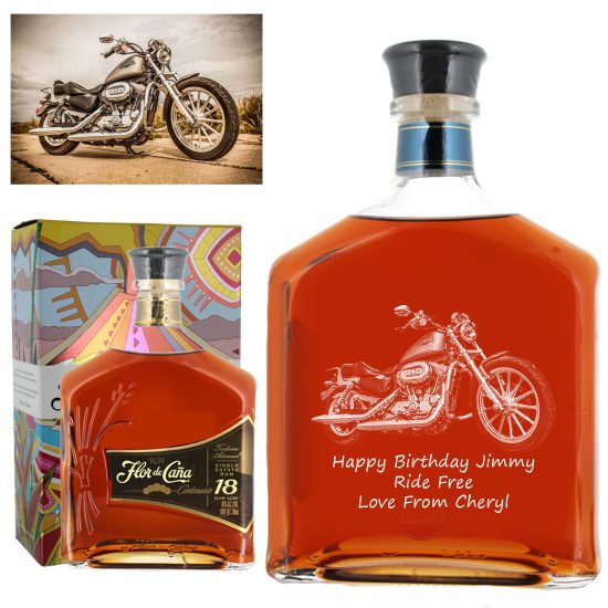 Photo Engraved Flor De Cana 18 Year Old Rum 70cl