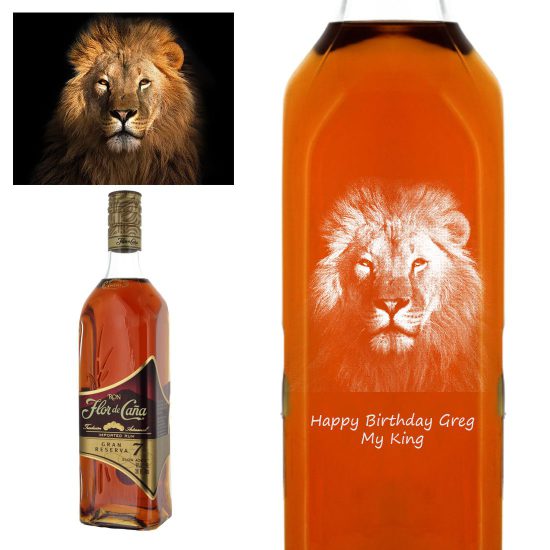 Photo Engraved Flor De Cana 7 Year Old Grand Reserve Rum 70cl