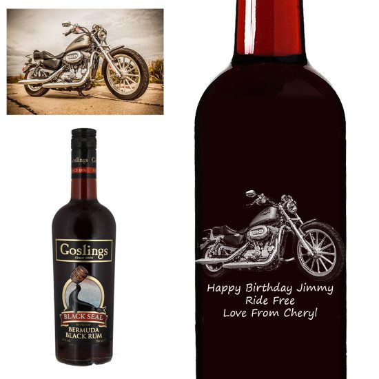 Photo Engraved Goslings Black Seal Rum 70cl