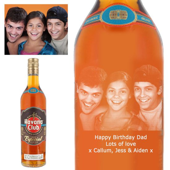 Photo Engraved Havana Club Especial Rum 70cl