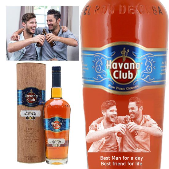 Photo Engraved Havana Club Seleccion de Maestros Rum 70cl