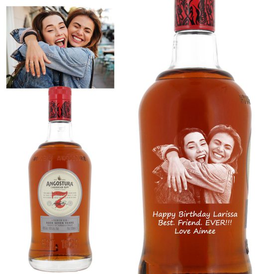 Photo Engraved Angostura 7 Year Old Dark Rum 70cl