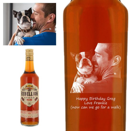 Photo Engraved Rebellion Spiced Rum 70cl
