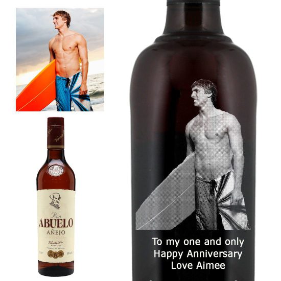 Photo Engraved Ron Abuelo Anejo Gold Rum 70cl
