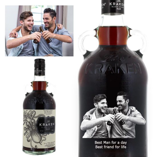 Photo Engraved The Kraken Dark Spiced Rum 70cl