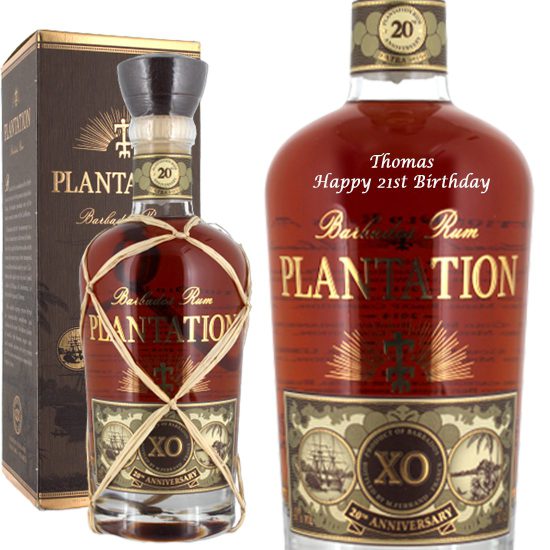 Personalised Plantation XO 20th Anniversary Rum 70cl