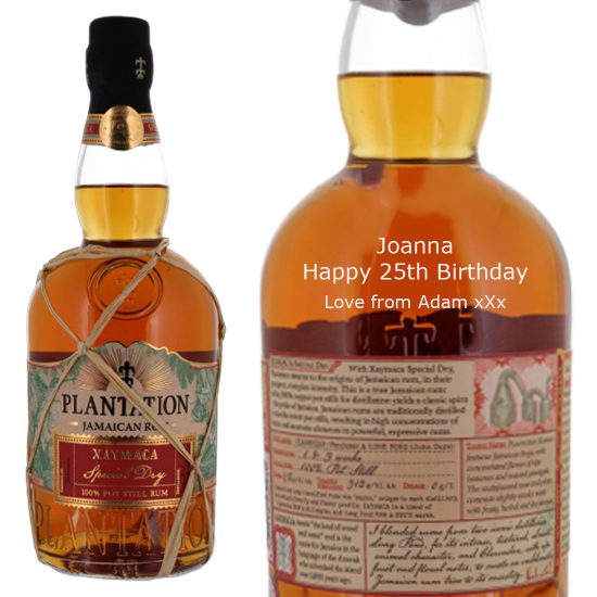 Personalised Plantation Xaymaca Special Dry Rum 70cl