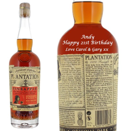 Personalised Plantation Pineapple Rum 70cl