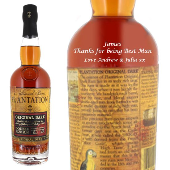 Personalised Plantation Original Dark Rum 70cl