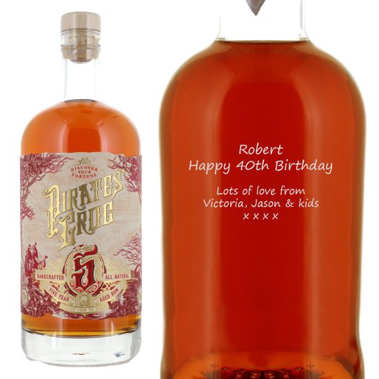 Personalised Pirate's Grog 5 Year Old Rum 70cl