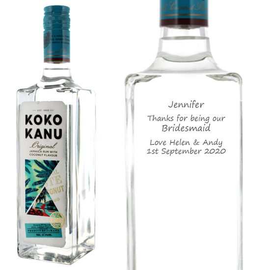 Personalised Koko Kanu Coconut Flavoured Rum 70cl