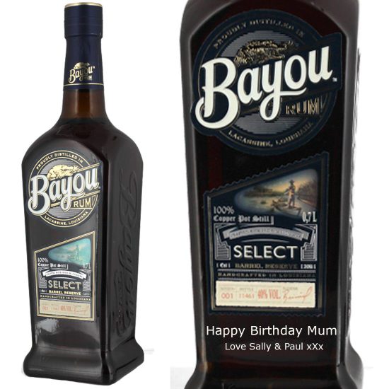 Personalised Bayou Select Rum 70cl