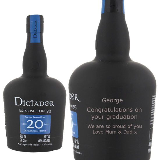 Personalised Dictador 20 Year Old Rum 70cl