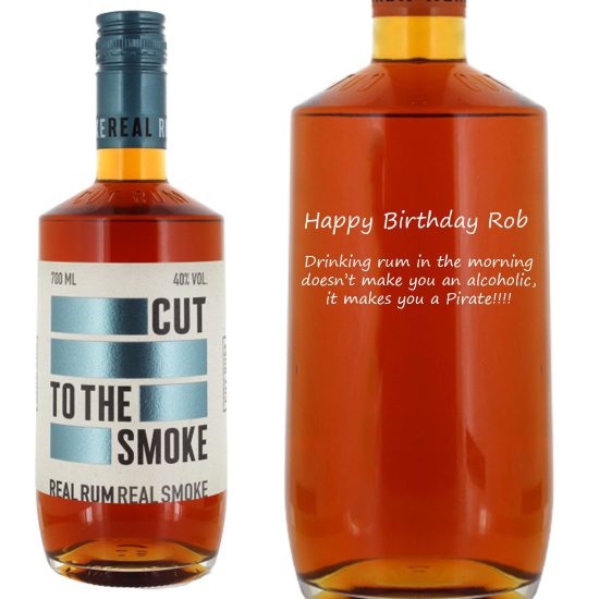 Personalised Cut Smoked Rum 70cl