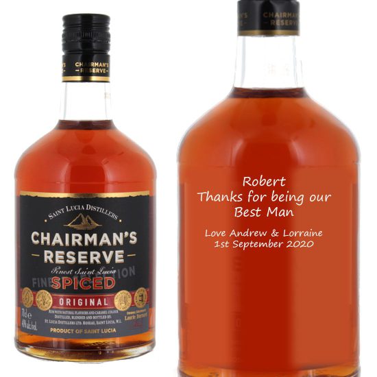 Personalised Chairman's Reserve Spiced Rum 70cl