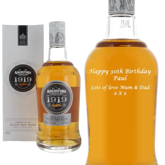 Personalised Angostura 1919 Rum 70cl