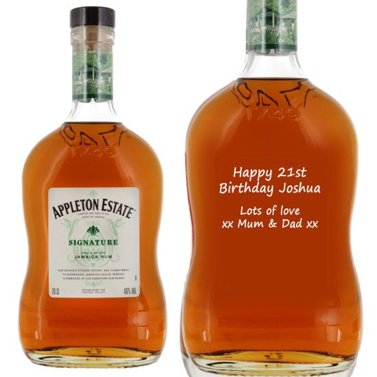 Personalised Appleton Signature Blend Rum 70cl