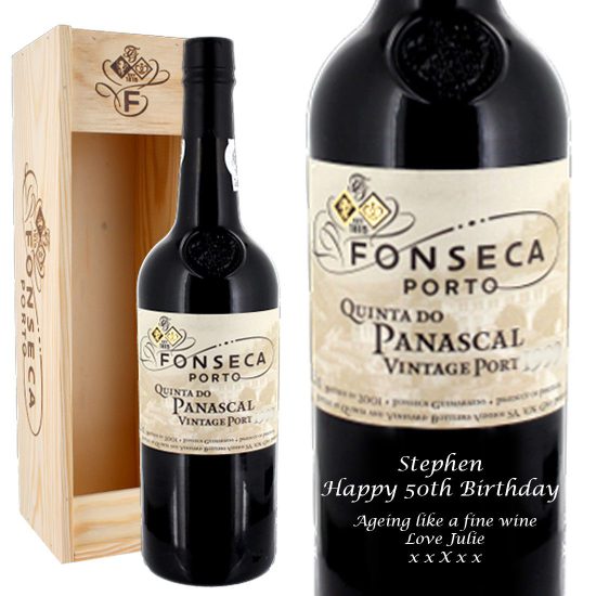 Personalised Fonseca Quinta Do Panascal Vintage Port 75cl