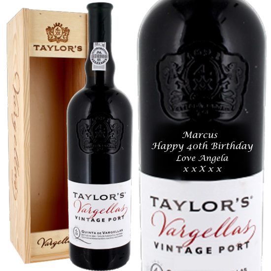 Personalised Taylor's Vargellas Vintage Port 75cl