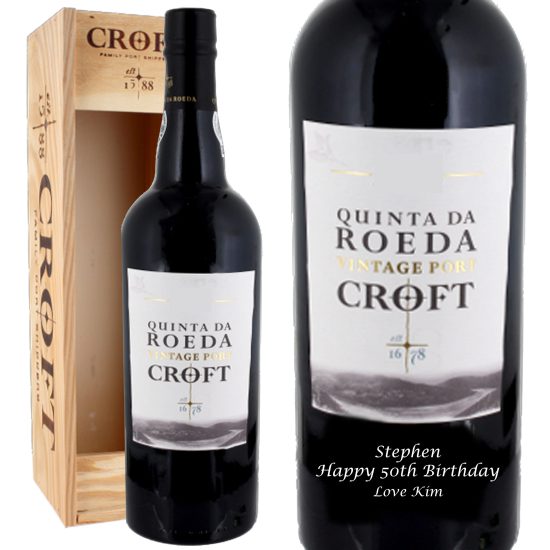 Personalised Croft Quinta Da Roeda Vintage Port 75cl