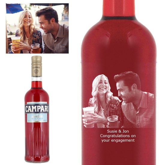 Photo Engraved Campari 70cl