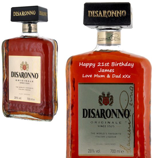 Personalised Disaronno Liqueur 70cl