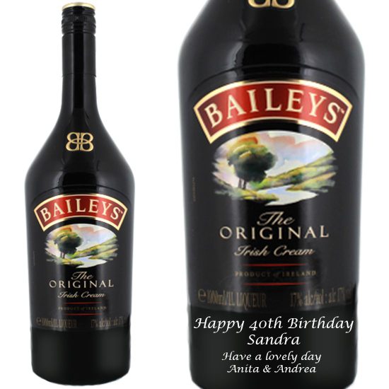 Personalised Baileys Irish Cream Liqueur 100cl
