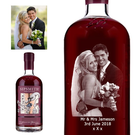 Photo Engraved Sipsmith Sloe Gin 70cl
