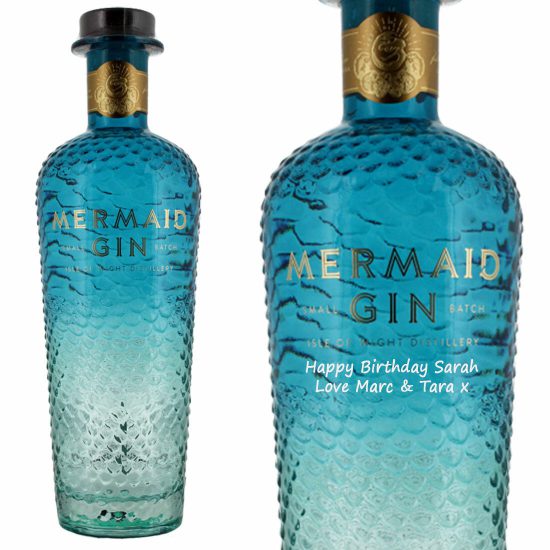 Personalised Mermaid Gin 70cl