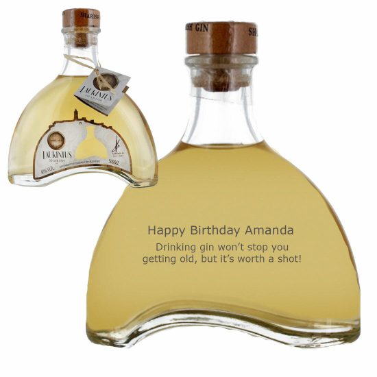 Personalised Sharish Laurinius Gin 50cl