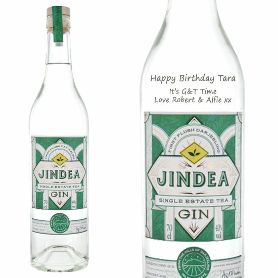 Personalised Jindea Single Estate Tea Gin 70cl