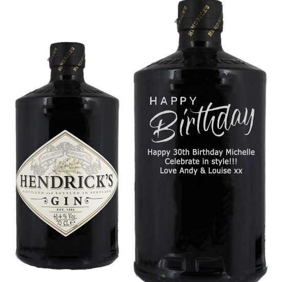 Personalised Hendricks Gin 70cl