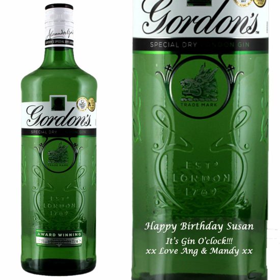 Personalised Gordon's London Dry Gin 100cl