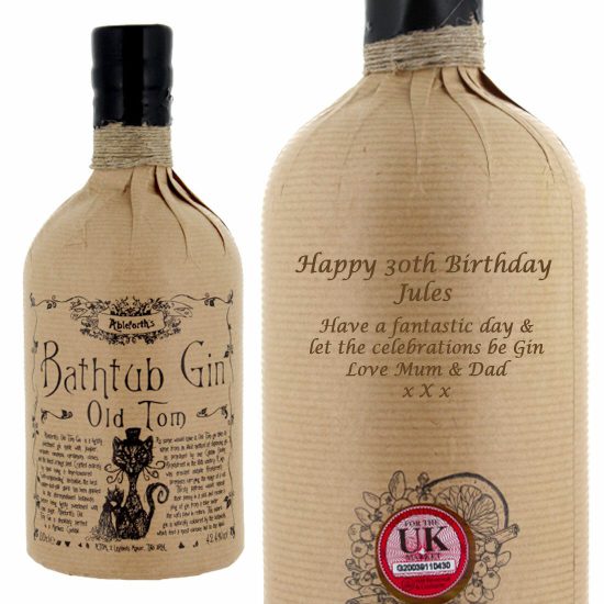 Personalised Bathtub Old Tom Gin 50cl