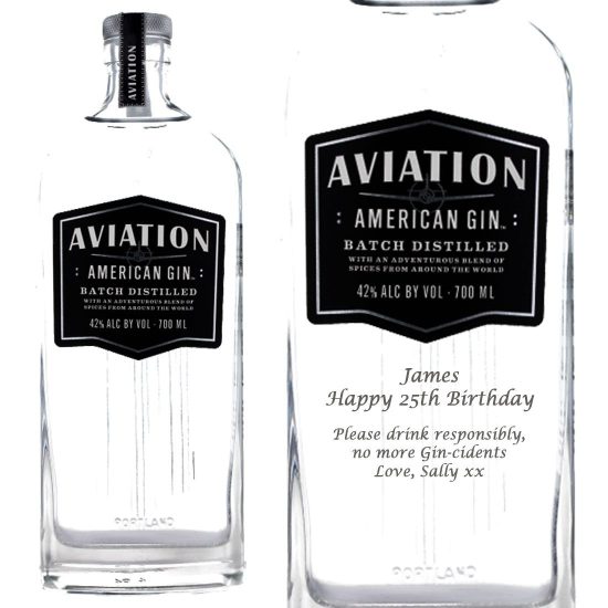 Personalised Aviation American Gin 70cl