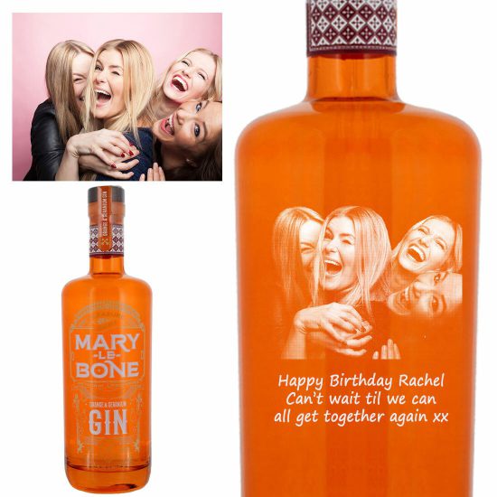 Photo Engraved Marylebone Orange & Geranium Gin 70cl