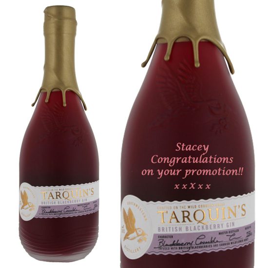 Personalised Tarquins British Blackberry Gin 70cl
