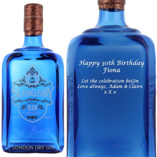 Personalised Slingsby Gin 70cl