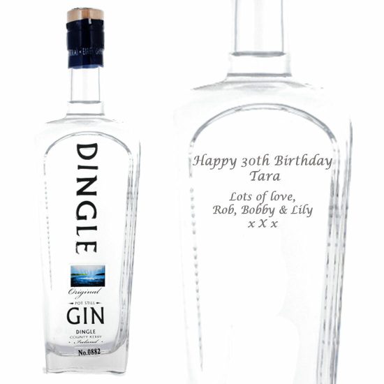 Personalised Dingle Irish Gin 70cl