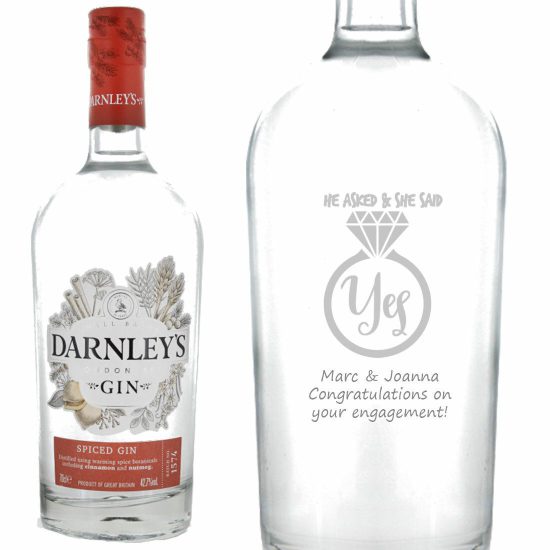 Personalised Darnleys Spiced Gin 70cl