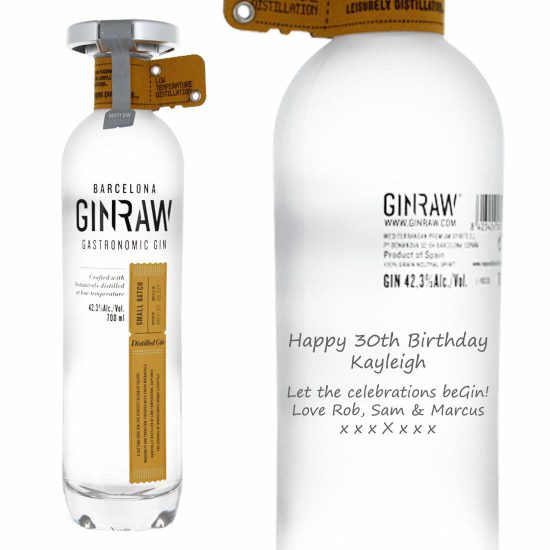Personalised Ginraw Gastronomic 70cl