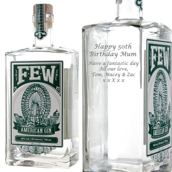 Personalised FEW Amercian Gin 75cl