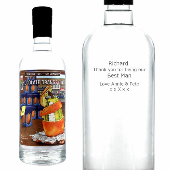 Personalised Boutique-y Chocolate Orange Gin 70cl