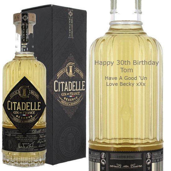 Personalised Citadelle Reserve Gin 70cl