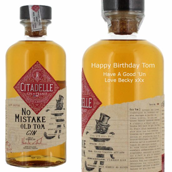 Personalised Citadelle Extreme Old Tom Gin 50cl