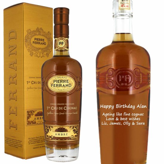 Personalised Ferrand Ambre Cognac 70cl