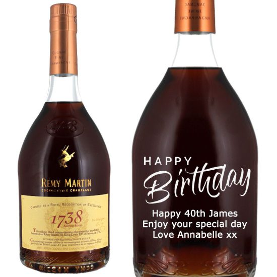 Personalised Remy Martin 1738 Accord Royal Cognac 70cl