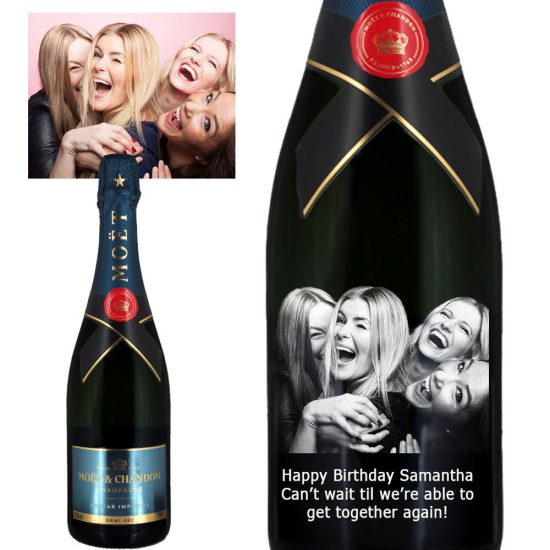 Photo Engraved Moët & Chandon Nectar Impérial Champagne 75cl